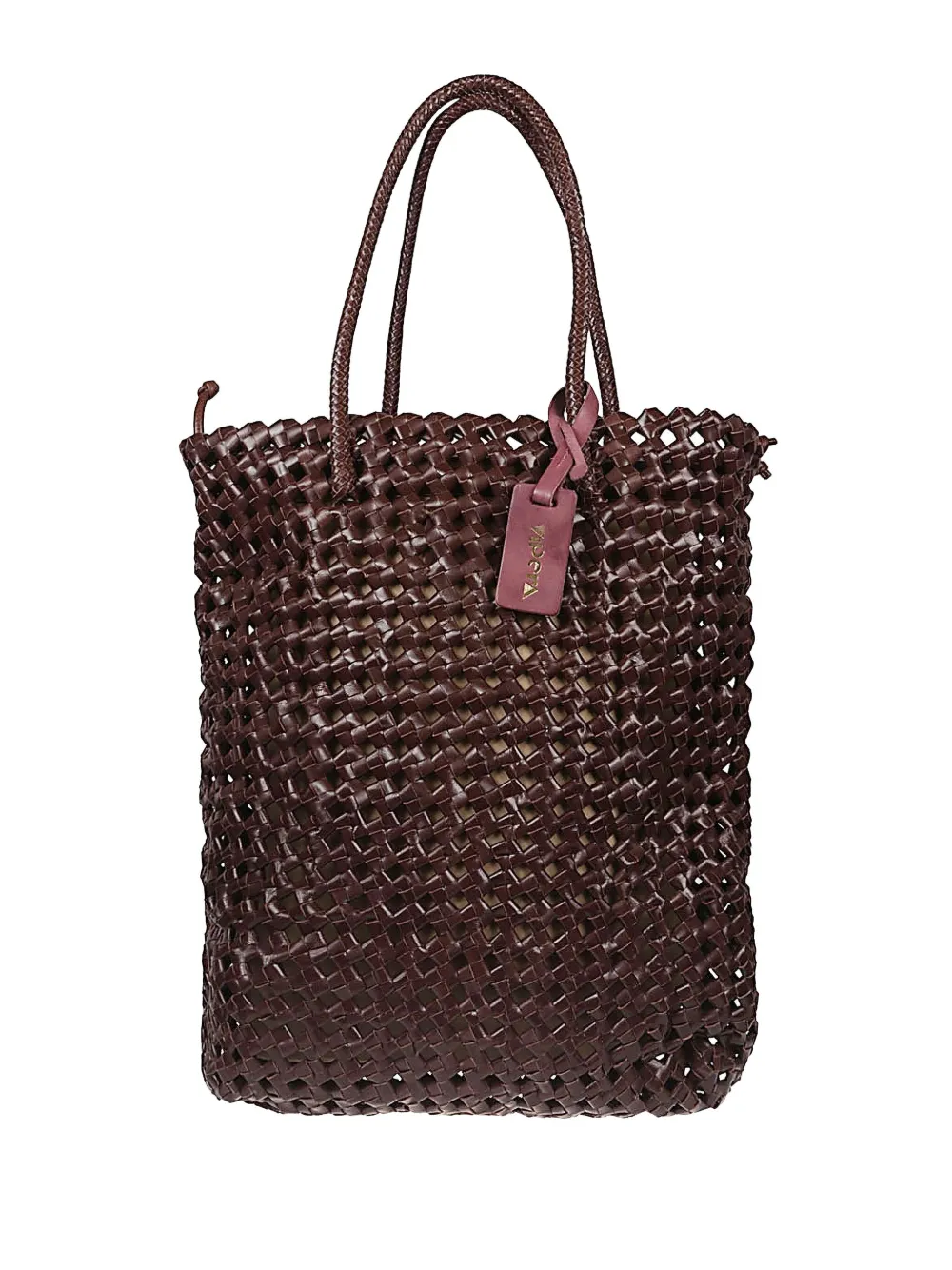 VIPERA woven-leather tote bag | Brown | Image 1