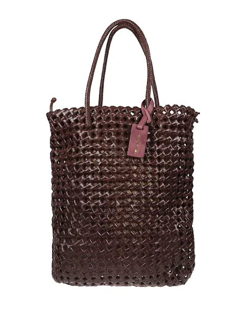 VIPERA woven-leather tote bag