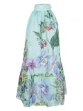 St. Piece floral-print sleeveless midi dress - Blue