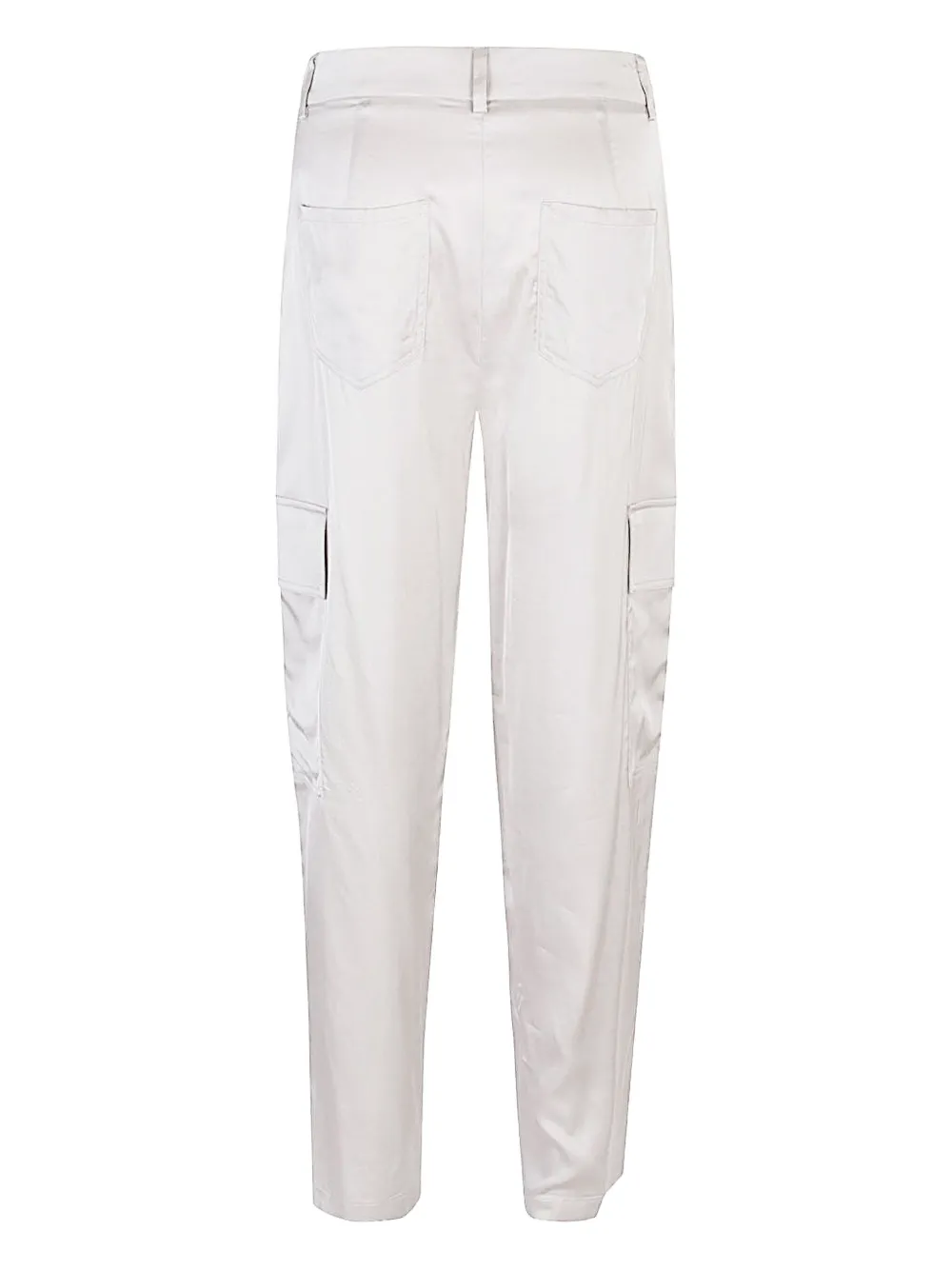 Via Masini 80 Cargo-pocket Trousers In Gray