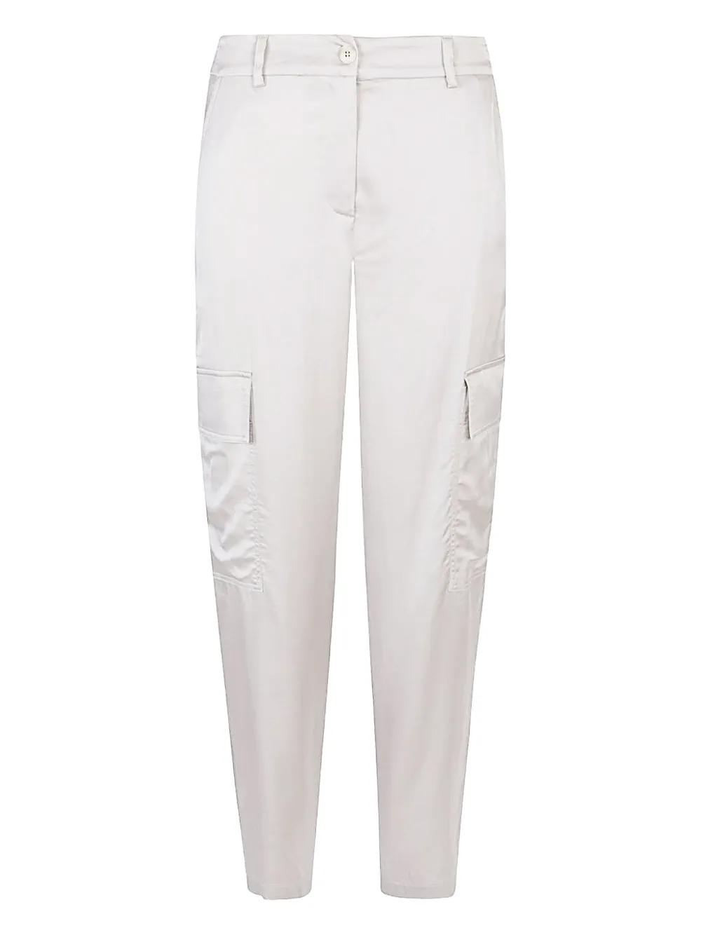 Via Masini 80 Cargo-pocket Trousers In Gray