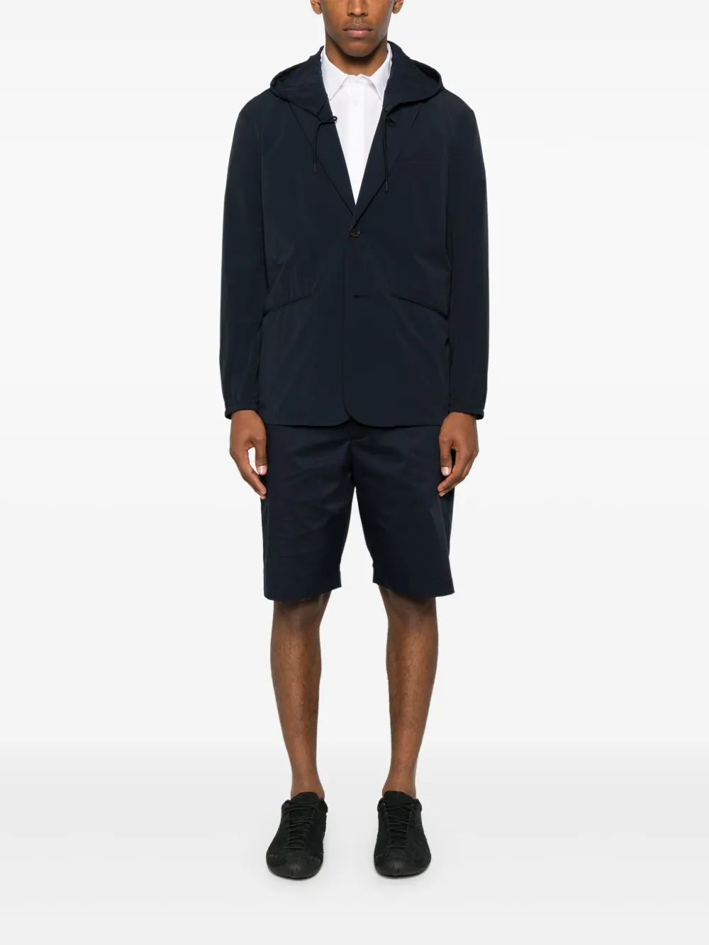 Emporio Armani Blazer met capuchon Blauw
