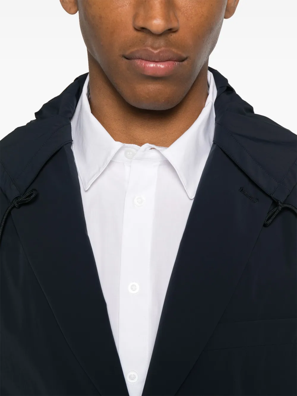 Emporio Armani Blazer met capuchon Blauw