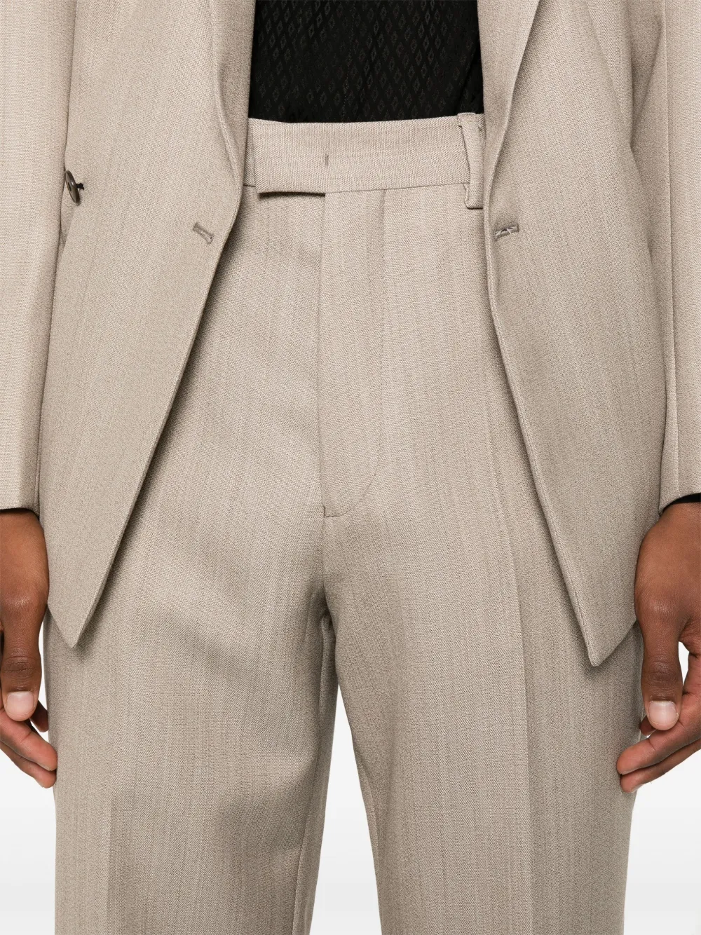 Emporio Armani Wollen pak Bruin