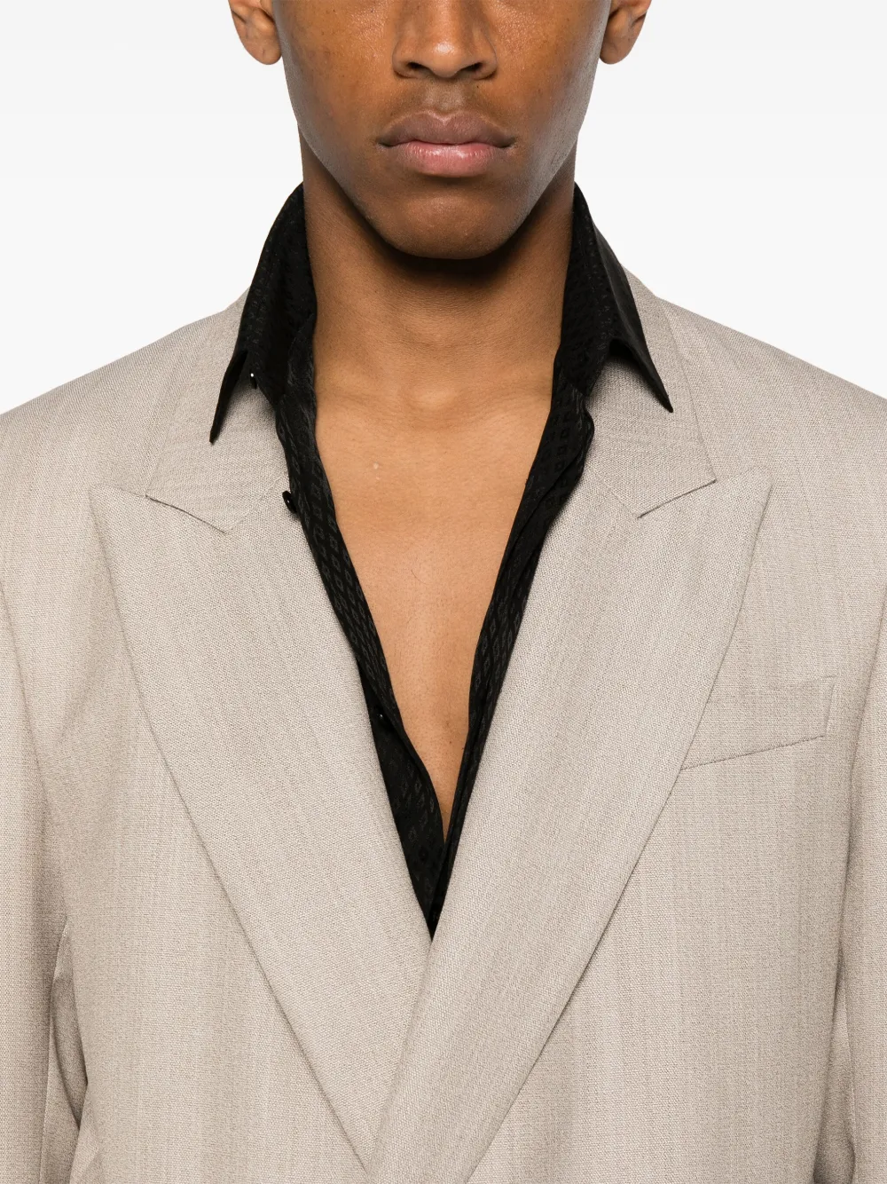 Emporio Armani Wollen pak Bruin
