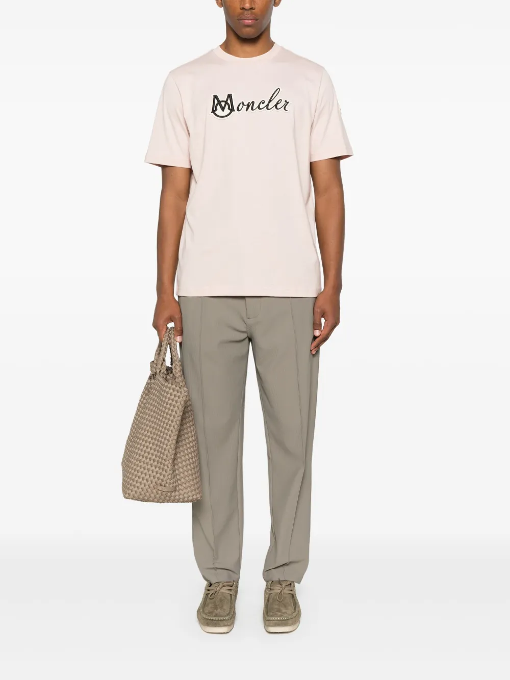 Moncler cotton T-shirt - Roze