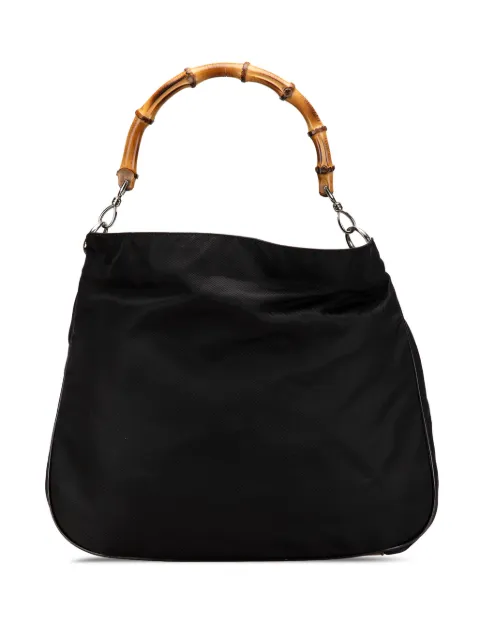 Gucci Pre-Owned 20th Century Nylon Bamboo satchel