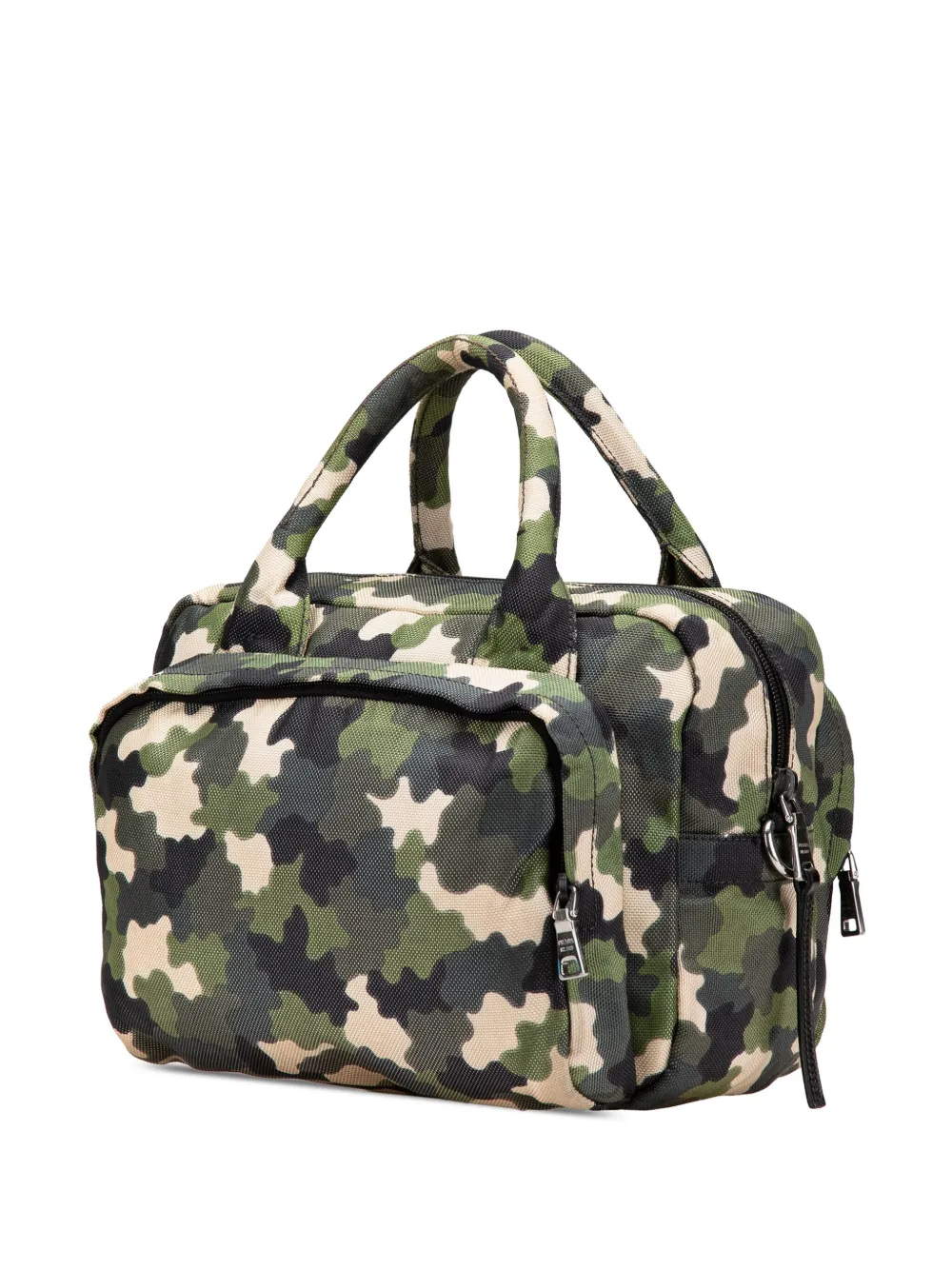 Prada Pre-Owned 2013-2024 Canvas Camouflage Cordura satchel | Pre-Owned | Image 2