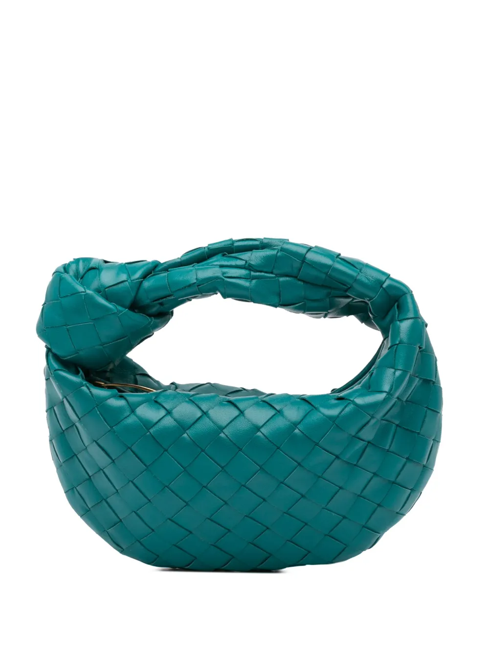 Bottega Veneta Pre-Owned 2012-2024 ミニ ナッパ イントレチャート ジョディ ホーボーバッグ - ブルー Bottega Veneta Pre-Owned 2012-2024 ミニ ナッパ イントレチャート ジョディ ホーボーバッグ - ブルー