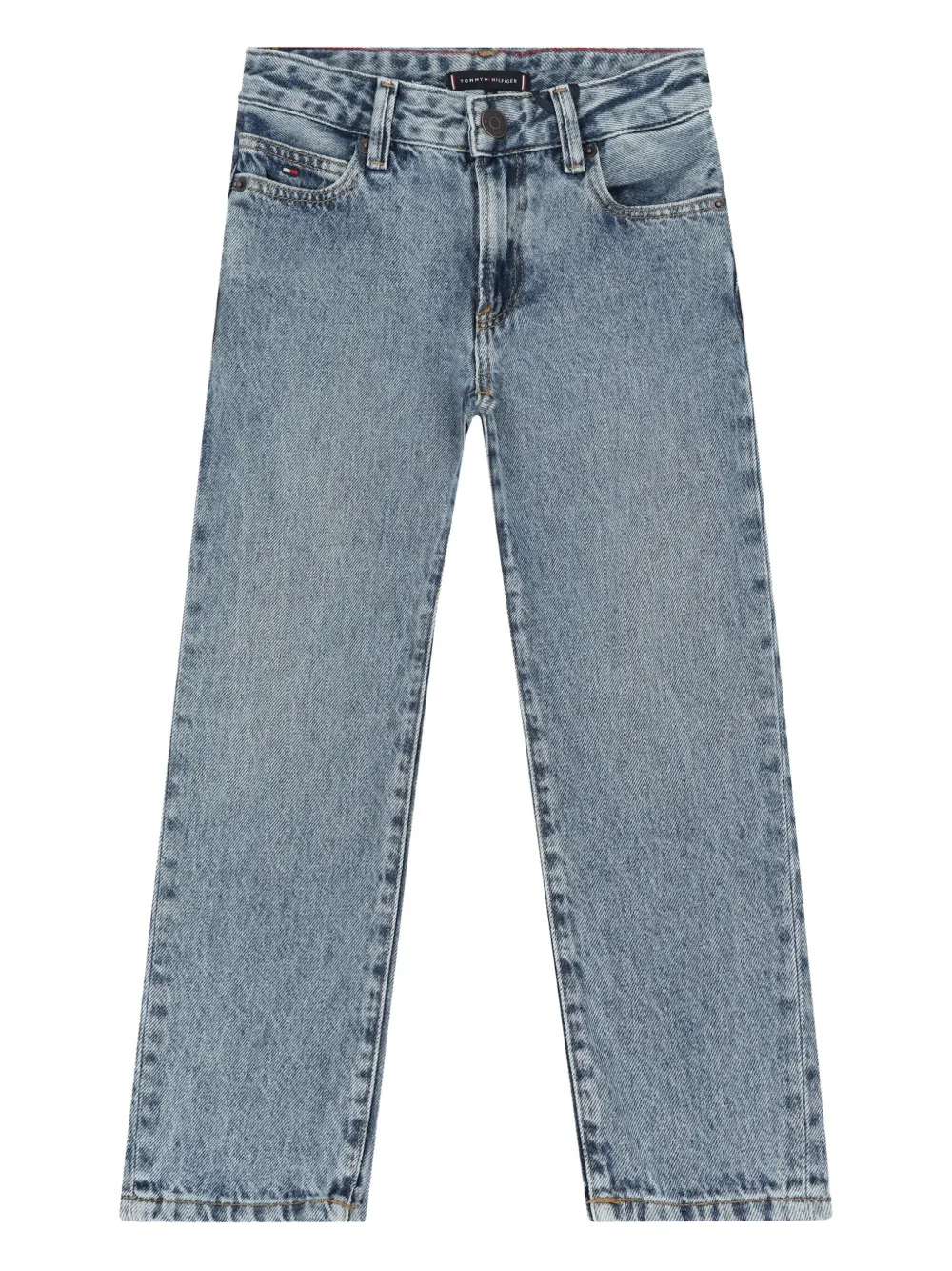 Tommy Hilfiger Junior Straight jeans Blauw