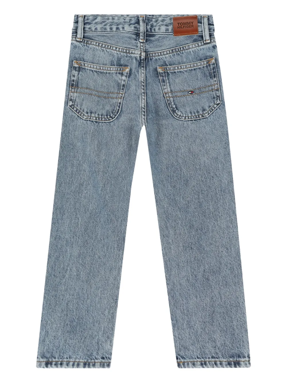 Tommy Hilfiger Junior Straight jeans Blauw