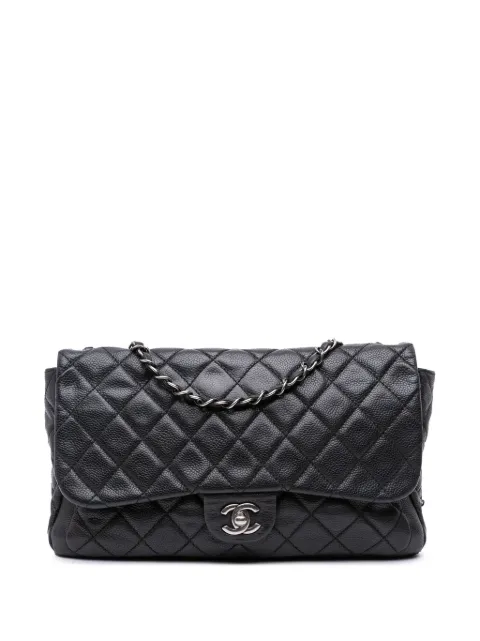 CHANEL Pre-Owned 2013-2014 Large Quilted Caviar Now and Forever Flap shoulder bag