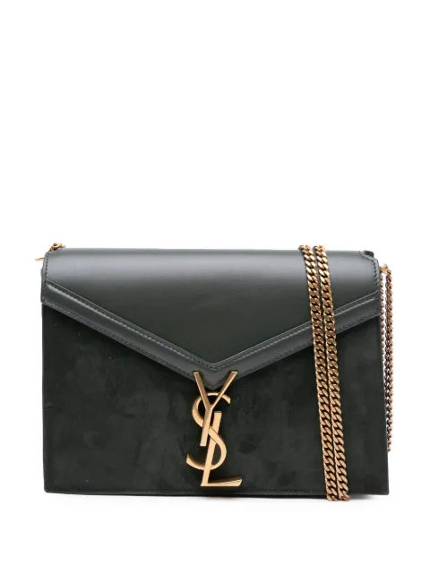 Saint Laurent Pre-Owned 2021 Suede and Calfskin Monogram Cassandra Clasp Bag crossbody bag