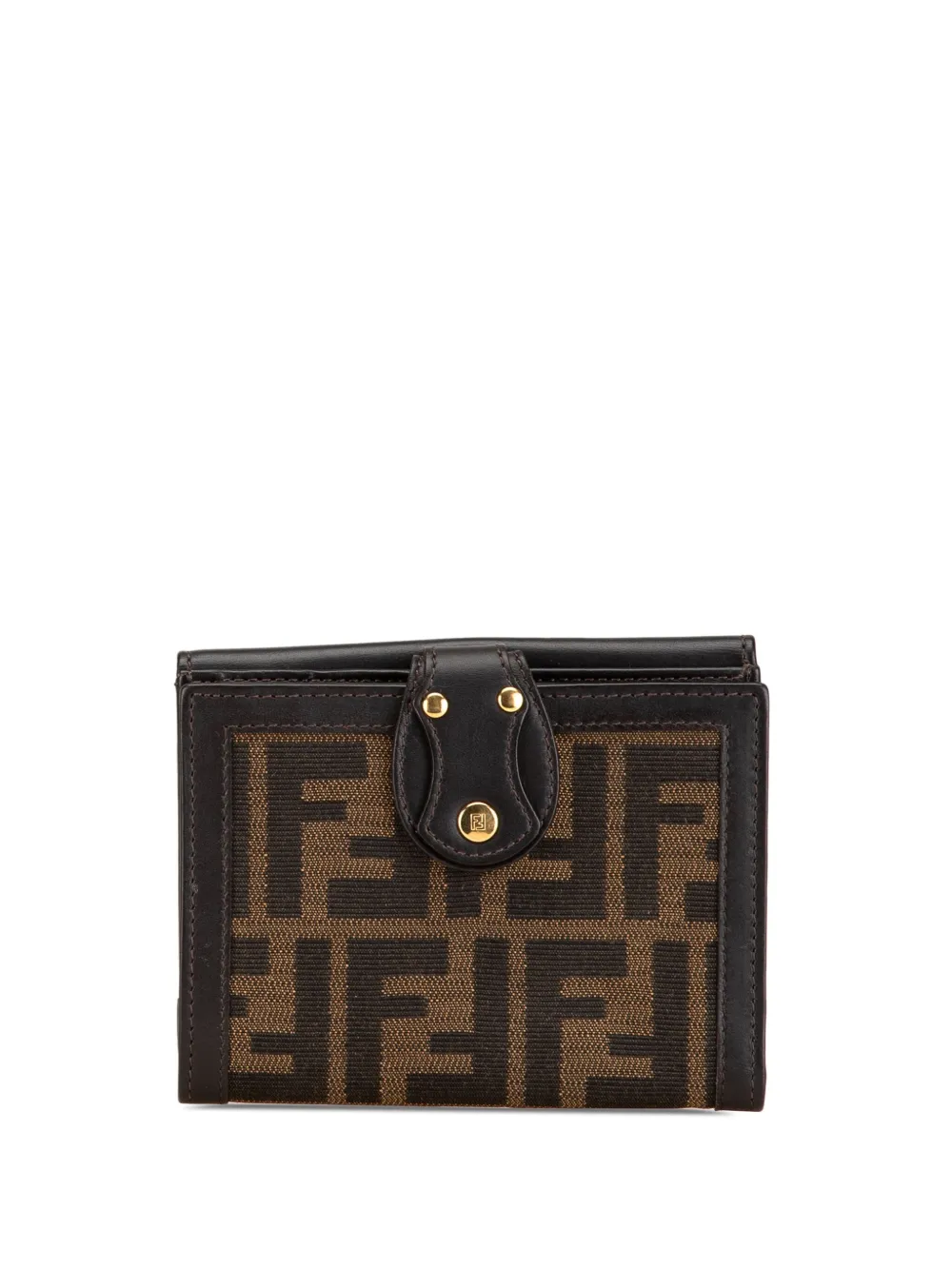 Pre-owned Fendi 2014 Zucca Canvas Wallet Small Wallets
