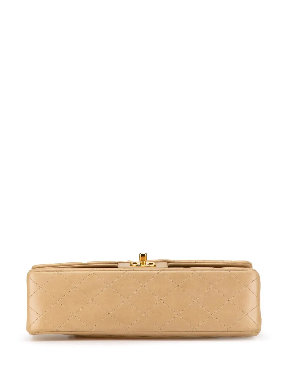 CHANEL Pre-owned 1994-1996 Medium Classic Lambskin Double Flap Shoulder Bag In Brown