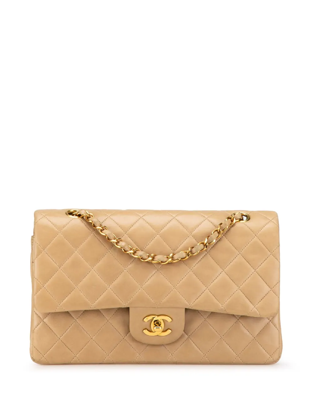 CHANEL Pre-Owned 1994-1996 Medium Classic Lambskin Double Flap shoulder bag | Brown | Image 1