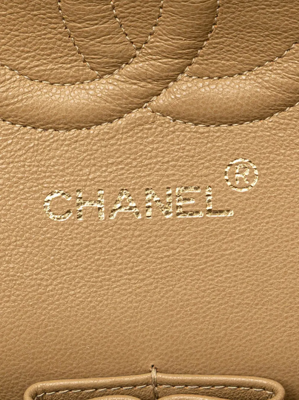 CHANEL Pre-owned 1994-1996 Medium Classic Lambskin Double Flap Shoulder Bag In Brown