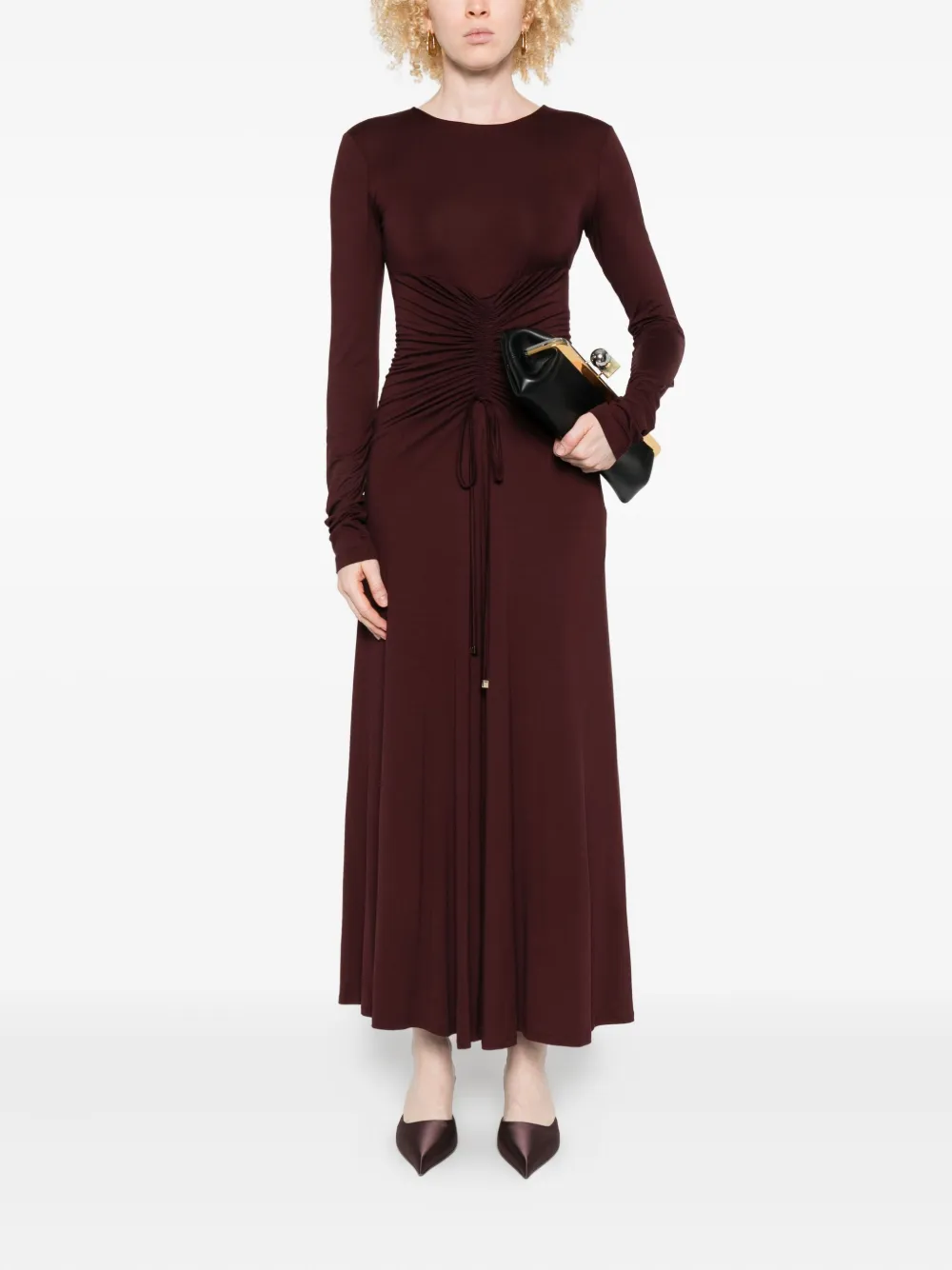 Max Mara long-sleeve drawstring dress | Day Dresses | Image 2