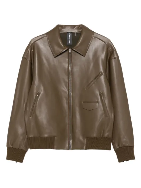 Norma Kamali zip-front bomber jacket