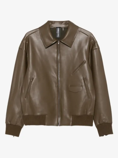 Norma Kamali zip-front bomber jacket