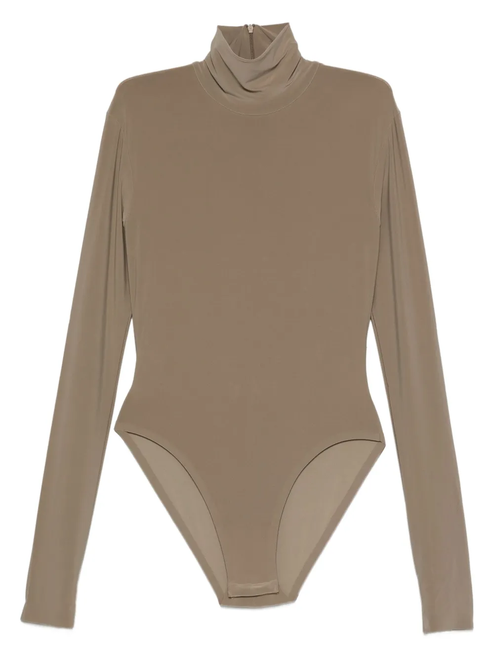 Norma Kamali long-sleeve bodysuit Beige