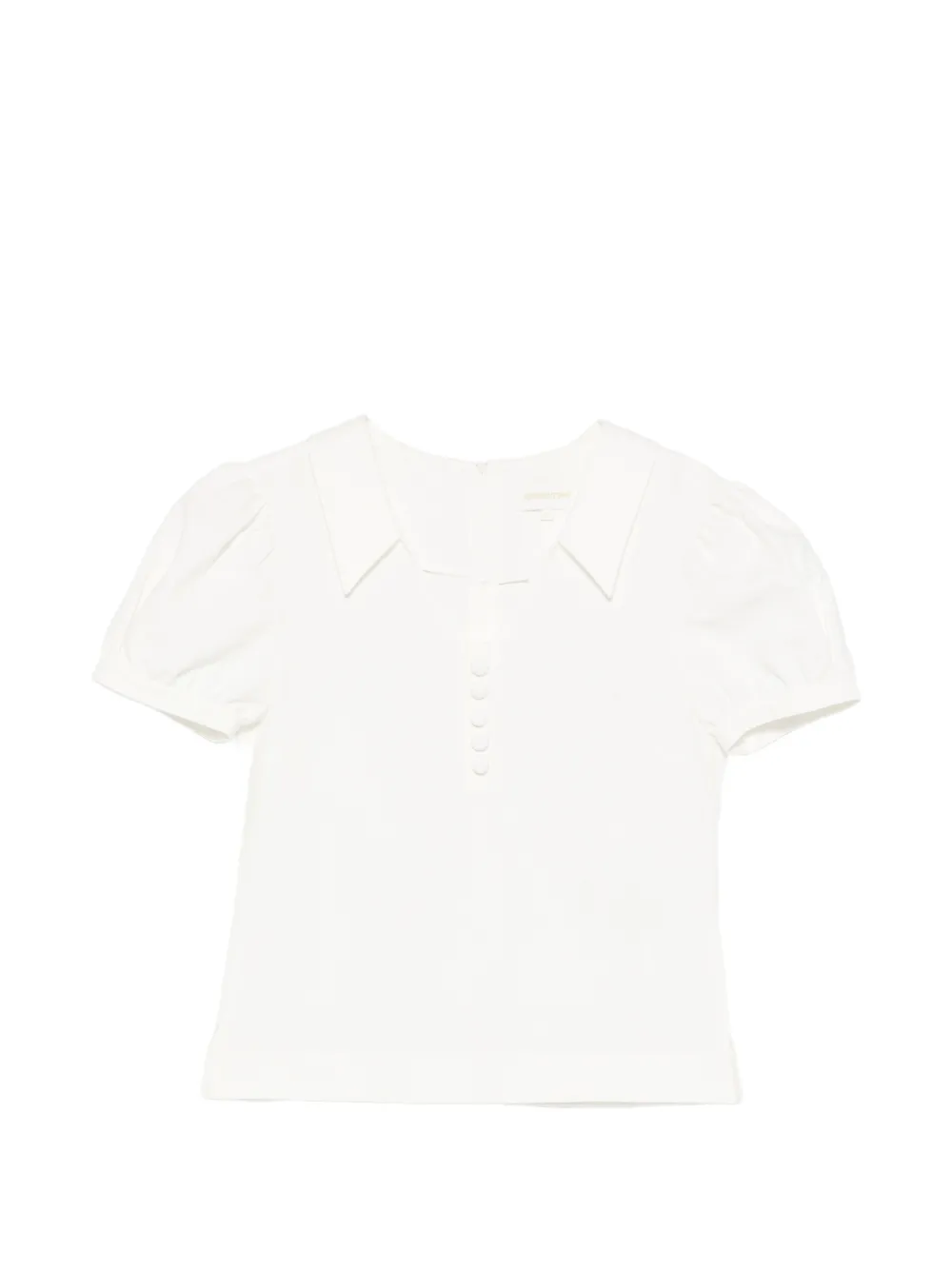 SHUSHU/TONG Top con maniche a palloncino - Bianco