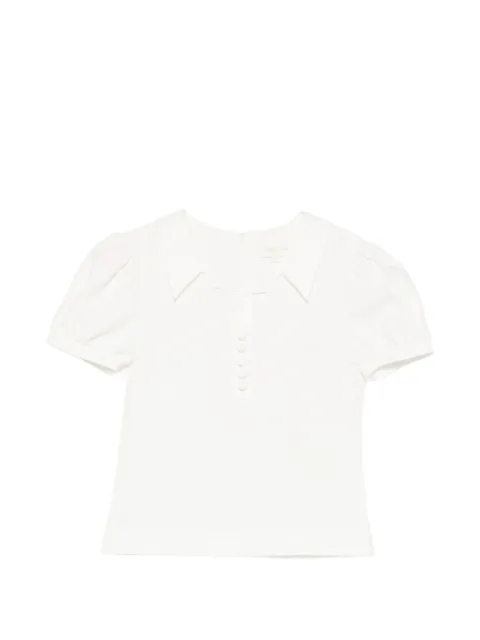 SHUSHU/TONG haut à manches bouffantes et col cranté