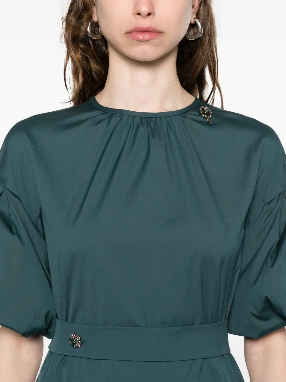 'S Max Mara Jersey midi-jurk Blauw