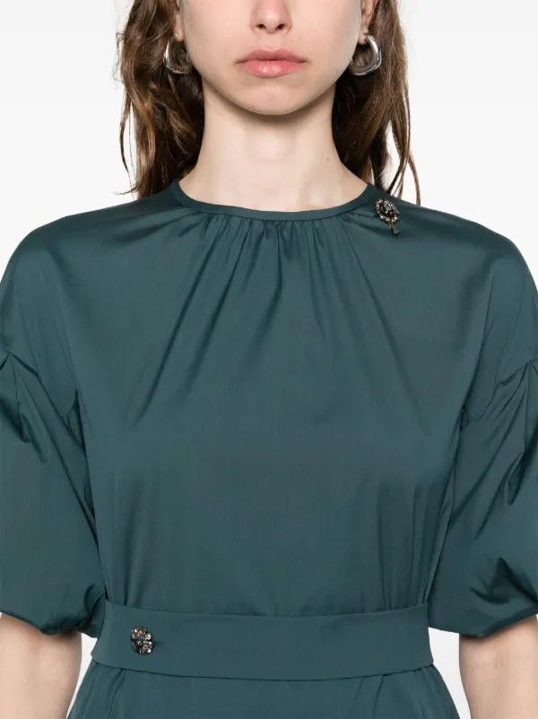 S Max Mara Abito Midi In Jersey | Blu | FARFETCH IT