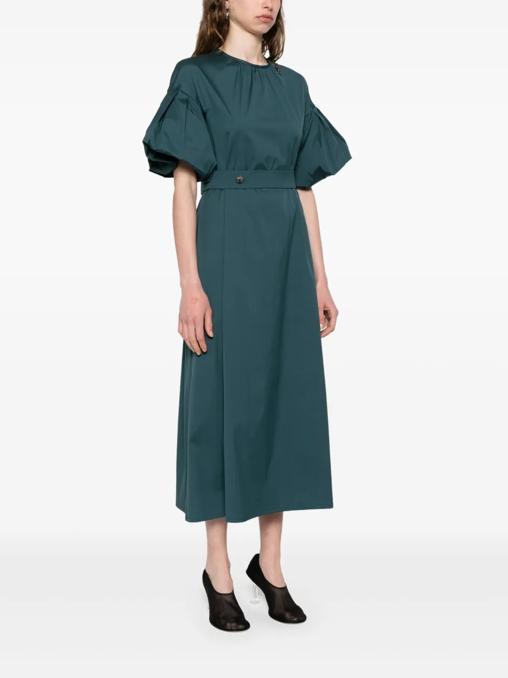 'S Max Mara Jersey midi-jurk Blauw