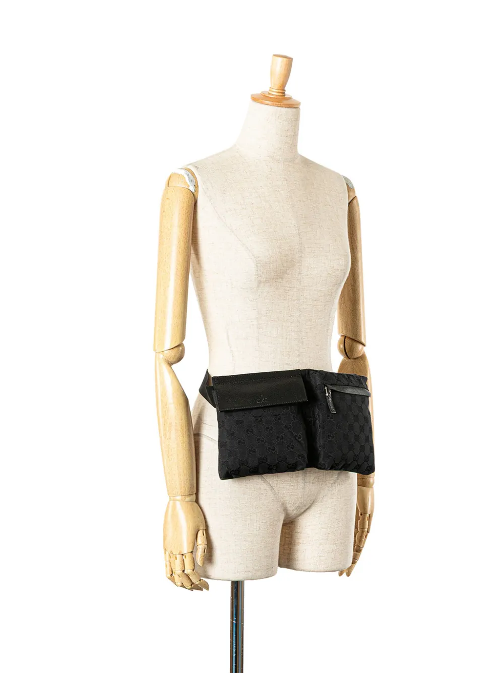 Gucci Pre-Owned 2000-2015 GG Canvas Double Pocket belt bag | Pre-Owned | Image 2