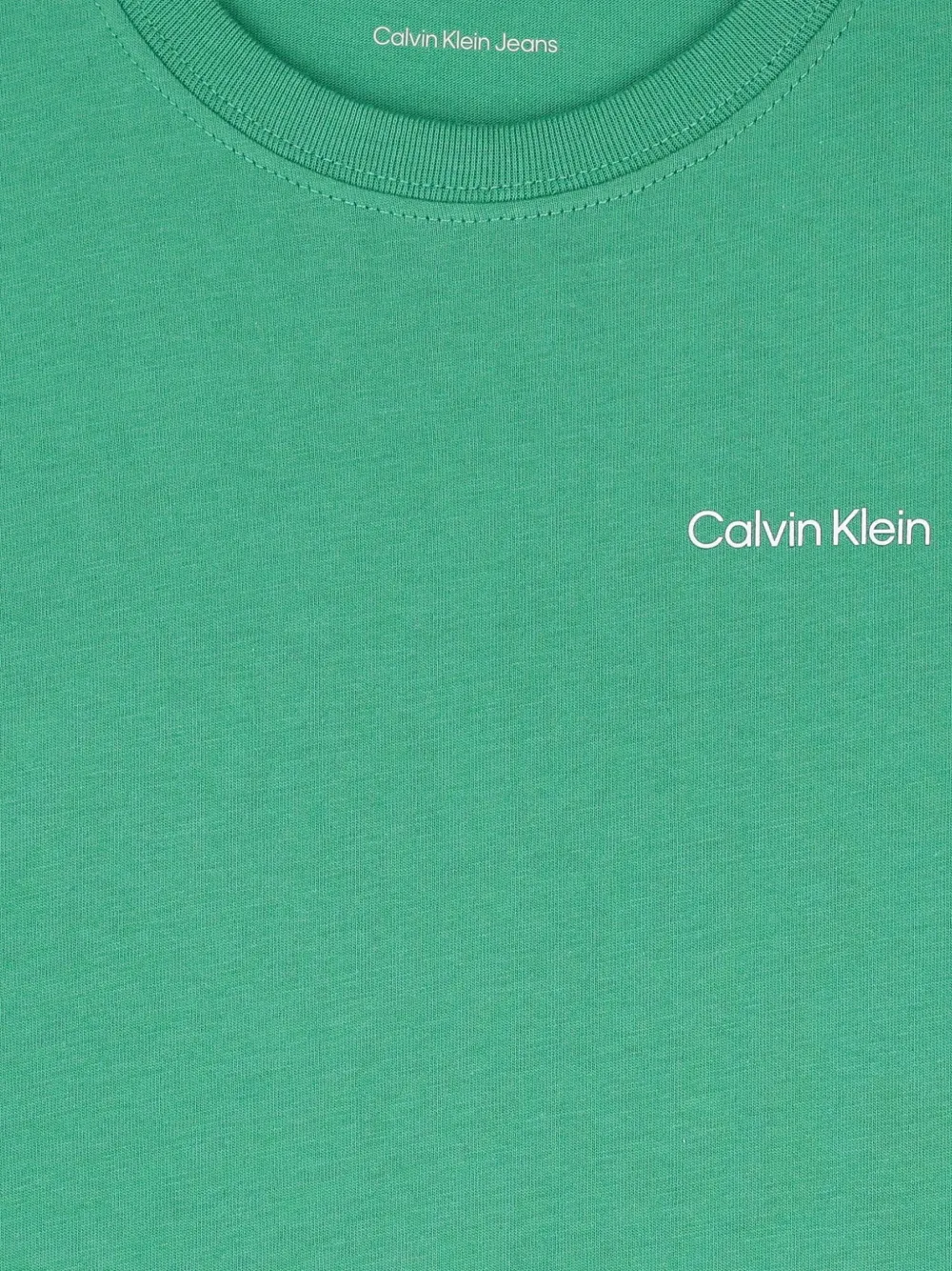 Calvin Klein Kids Katoenen T-shirt Groen