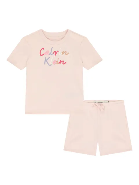 Calvin Klein Kids logo-print shorts set 