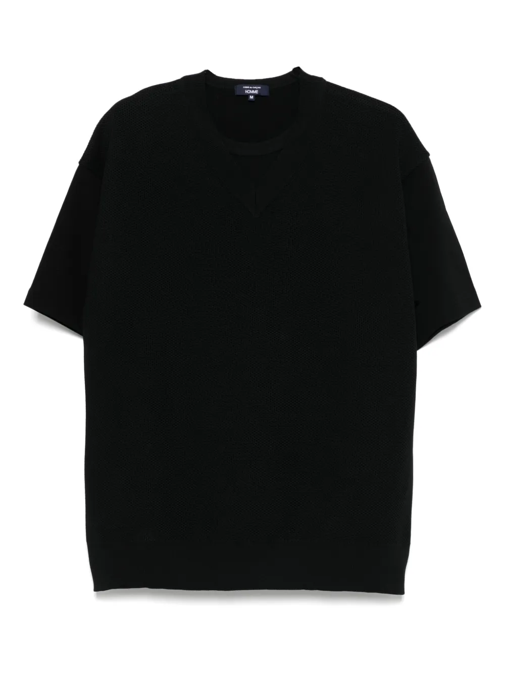 Comme des Garçons Homme Katoenen T-shirt Zwart