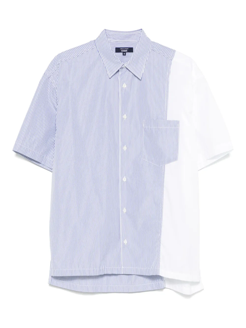 Comme des Garçons Homme Gestreept overhemd Blauw
