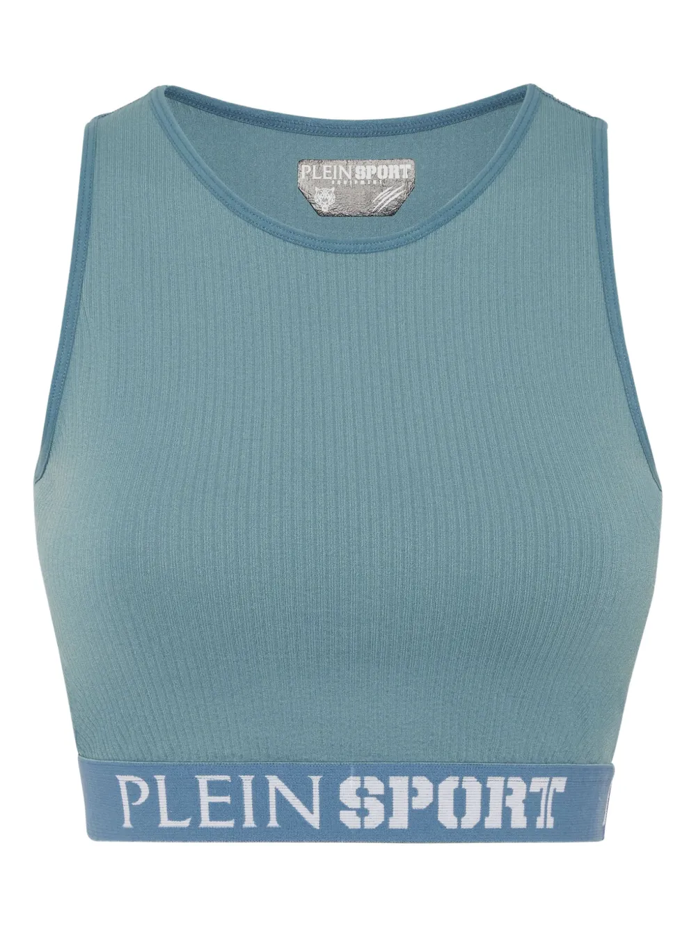 Plein Sport ribbed sports bra | Blue | Image 1