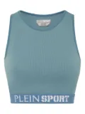 Plein Sport ribbed sports bra - Blue