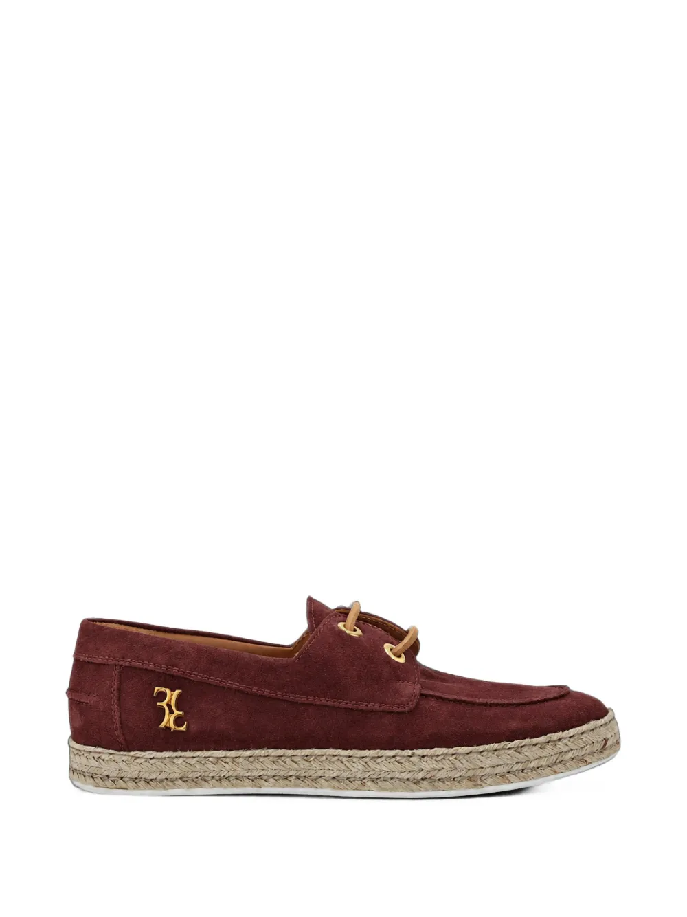 Billionaire suede raffia-trim loafers