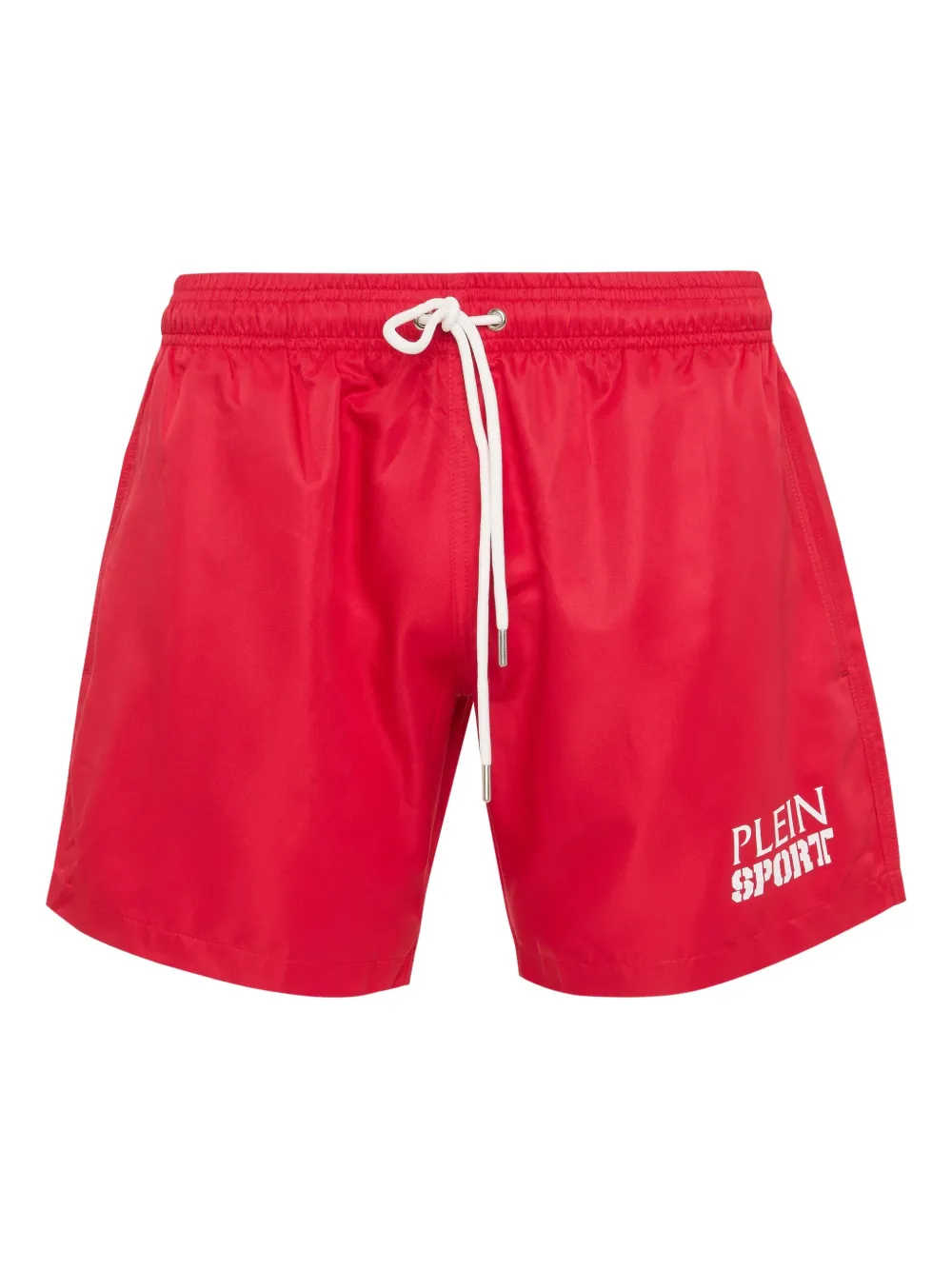 Plein Sport Zwembroek met logoprint Rood