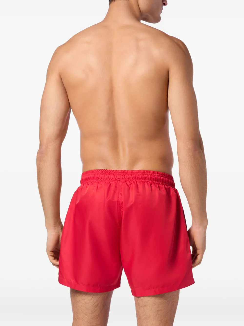 Plein Sport Zwembroek met logoprint Rood