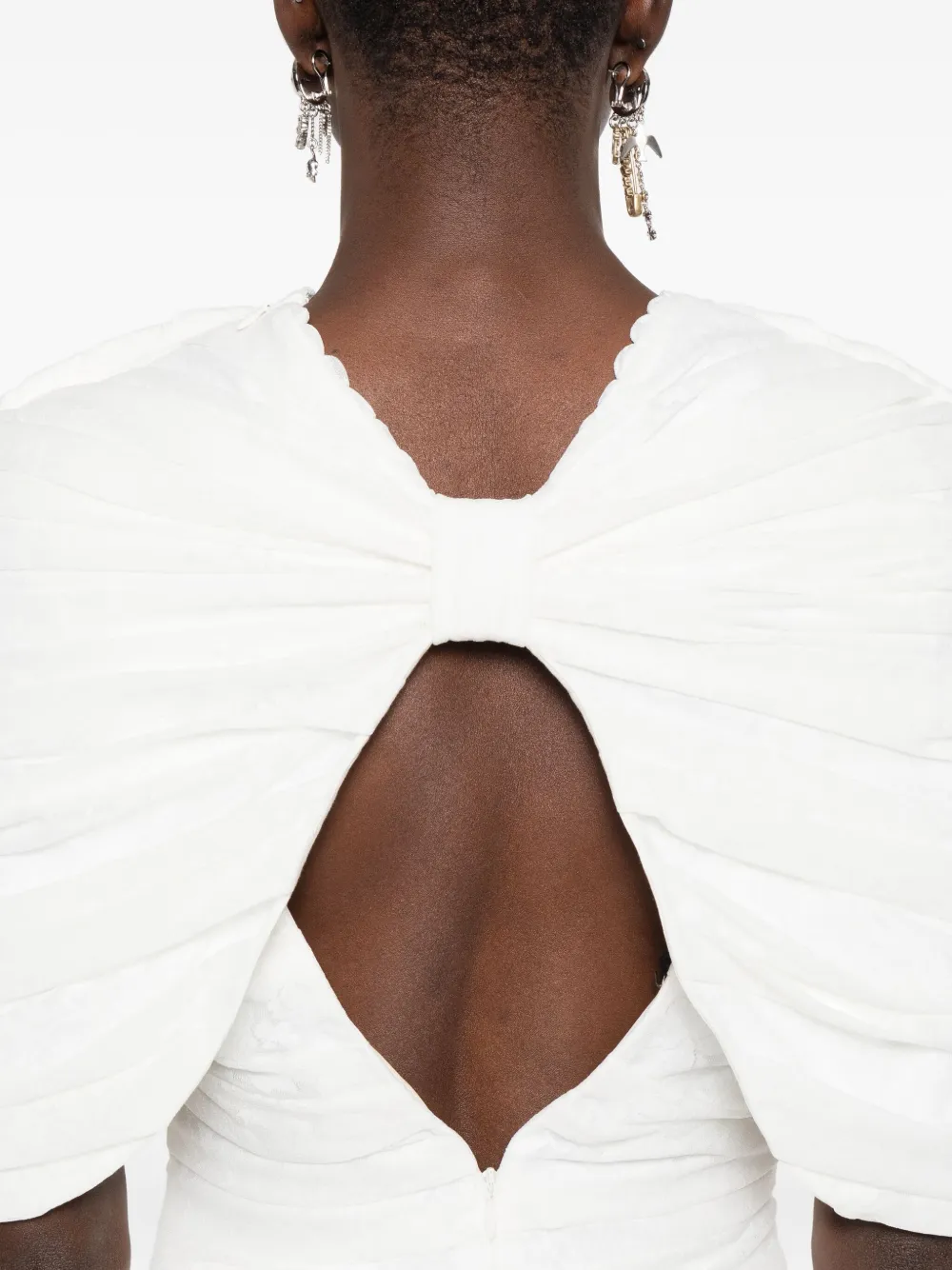 SHUSHU TONG Mini-jurk met strikdetail Wit