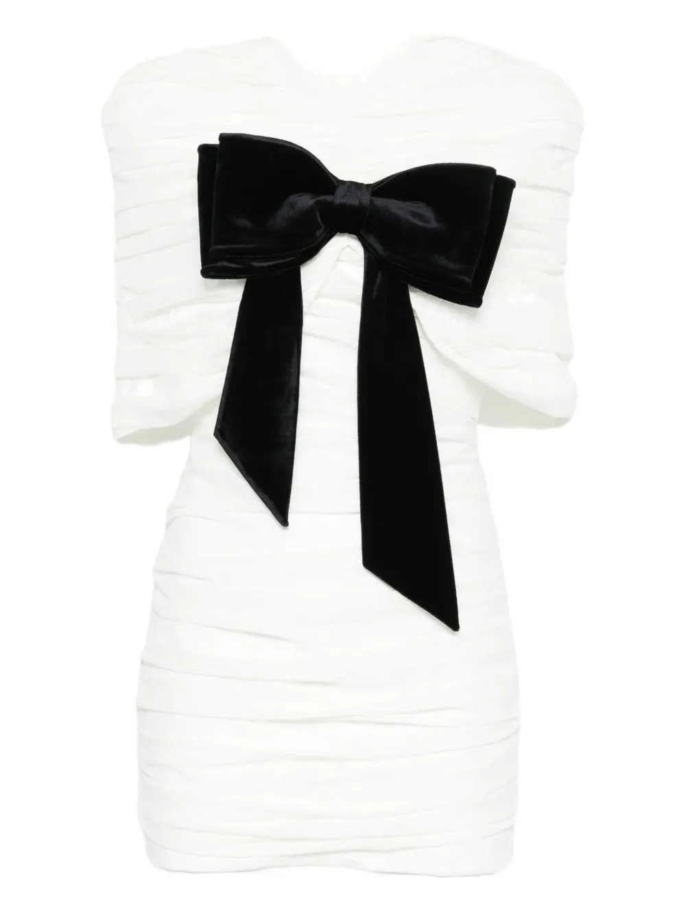 Shushu-tong Bow-detail Mini Dress In White