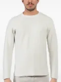 Transit textured crew-neck sweater - White