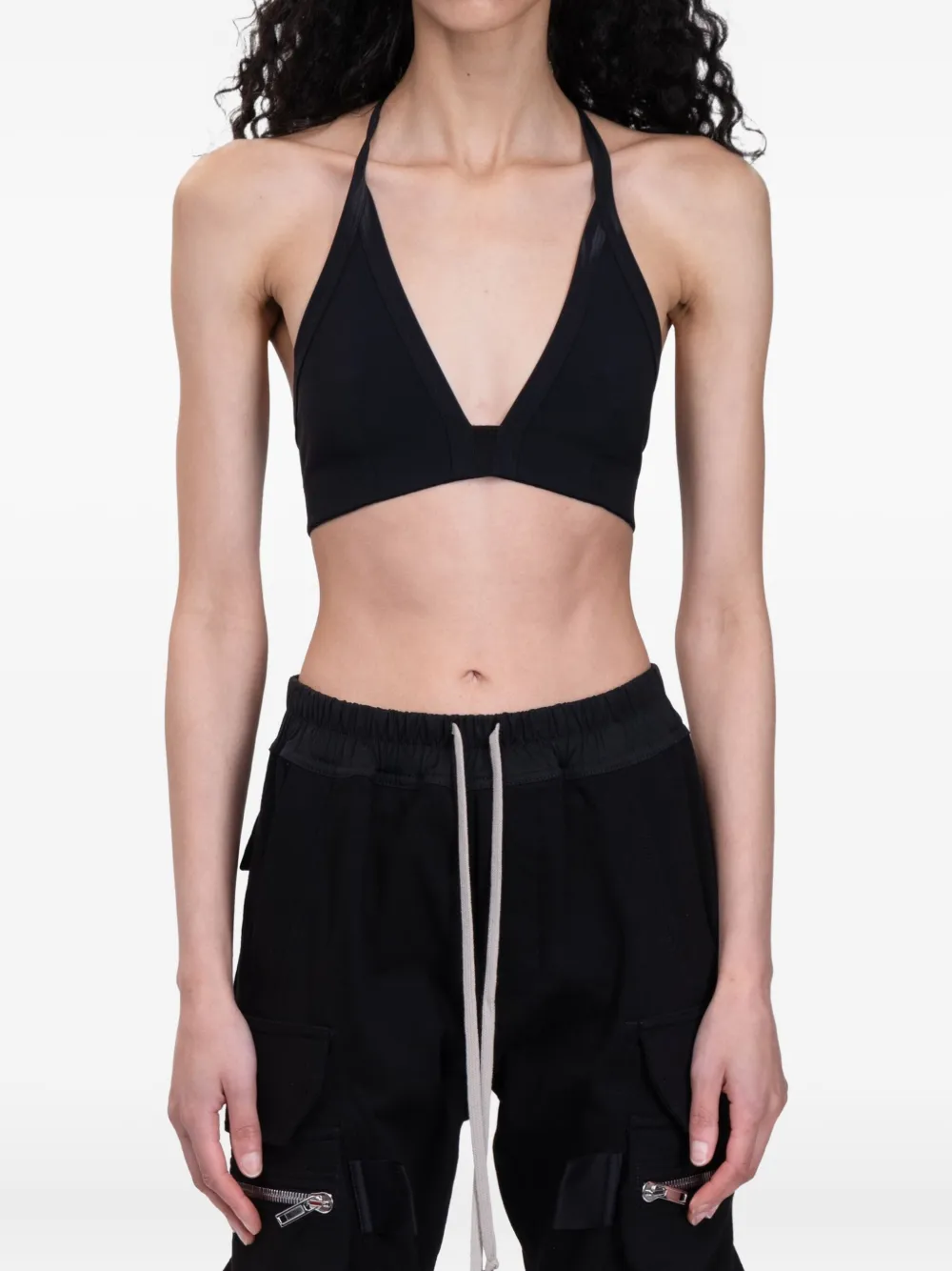 Rick Owens top con cuello halter | negro | Image 1