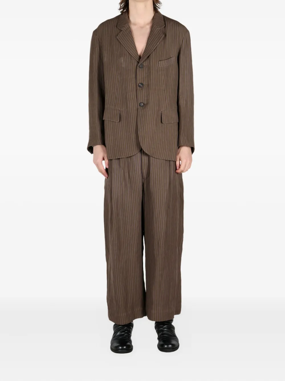 Ziggy Chen striped single-breasted blazer | Blazers | Image 2
