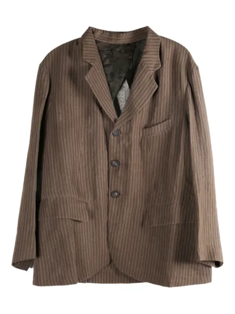 Ziggy Chen striped single-breasted blazer