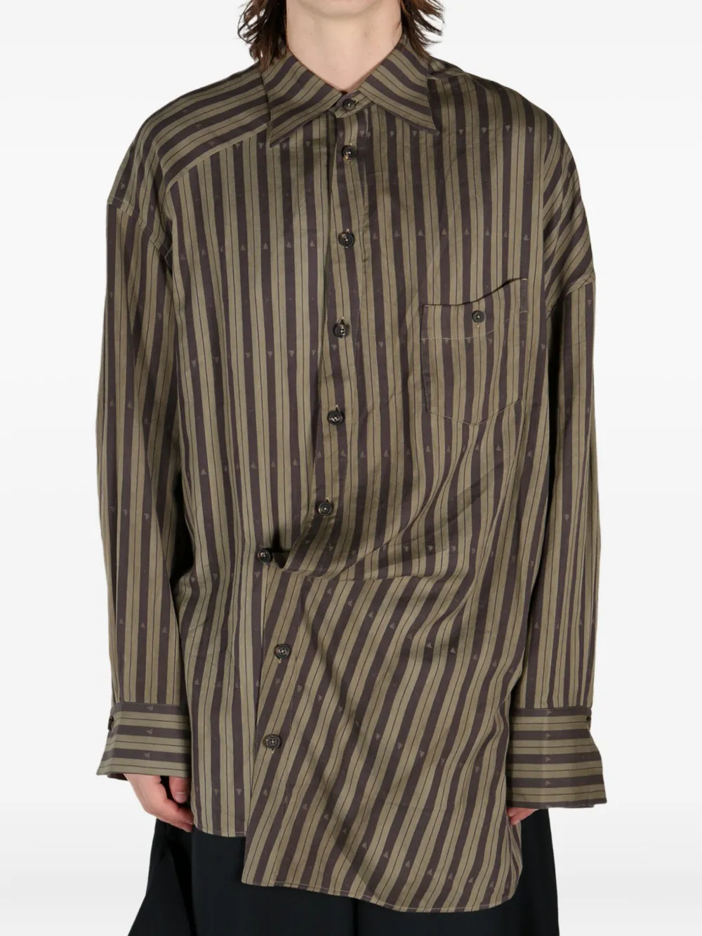 Ziggy Chen striped button-up shirt | Image 2