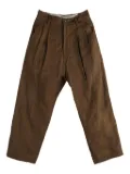 Ziggy Chen pleated trousers - Brown