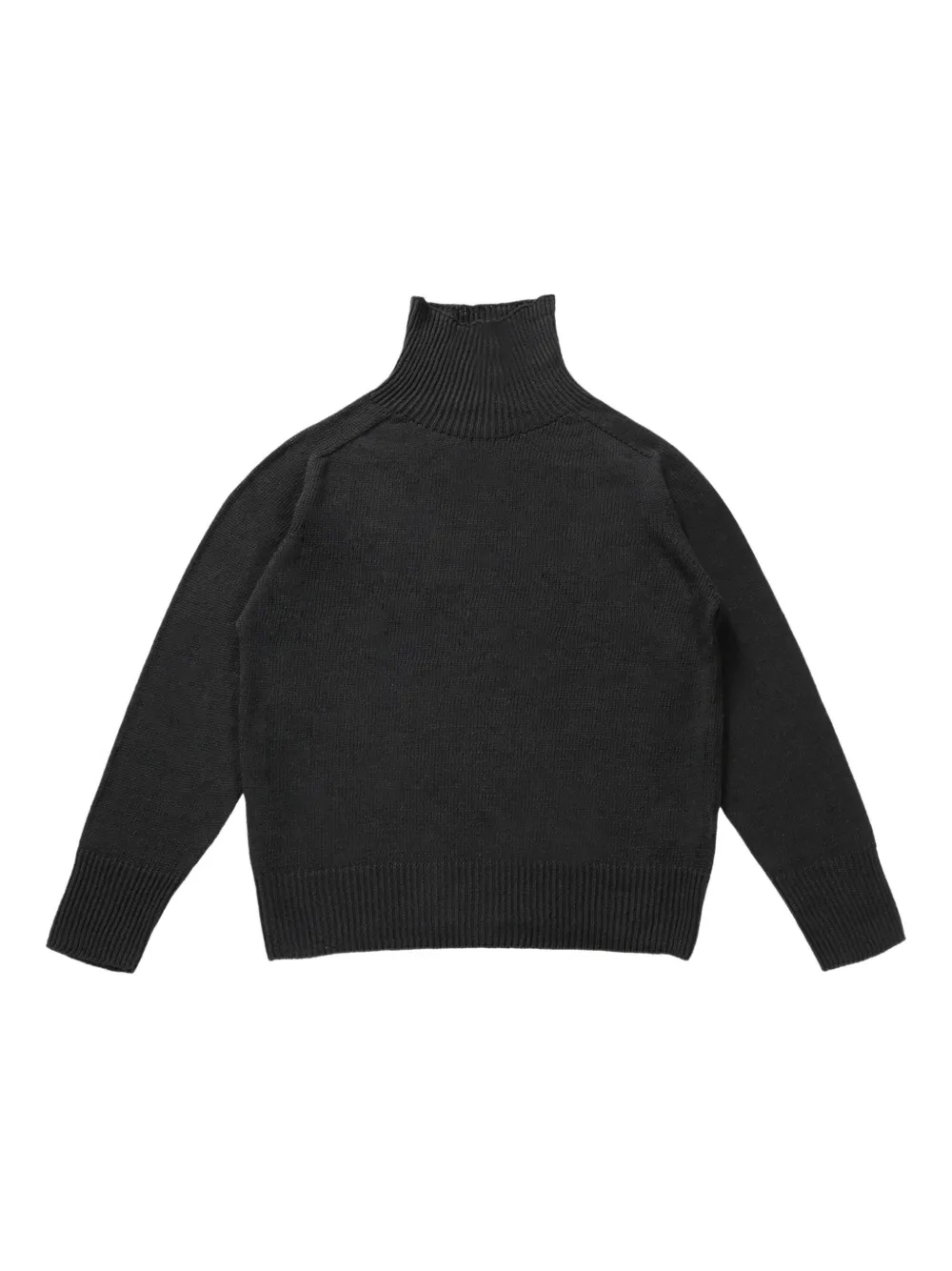 high-neck jumper