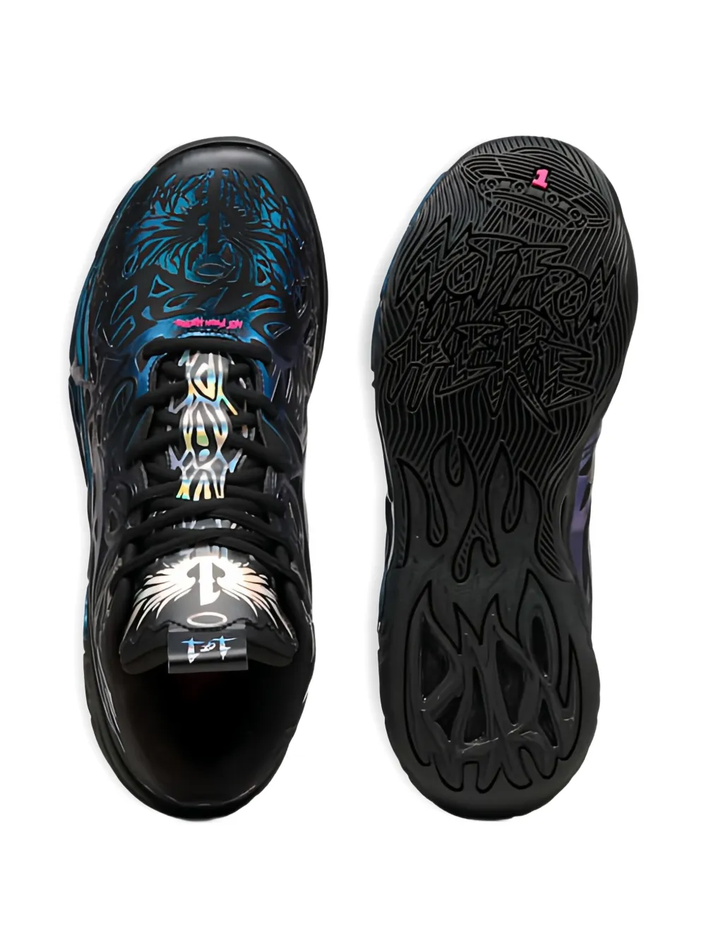 PUMA flame-wing sneakers Black